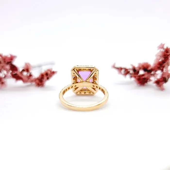 Amethyst With Diamond Ring - Image 8