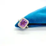 Amethyst With Diamond Ring - Image 3
