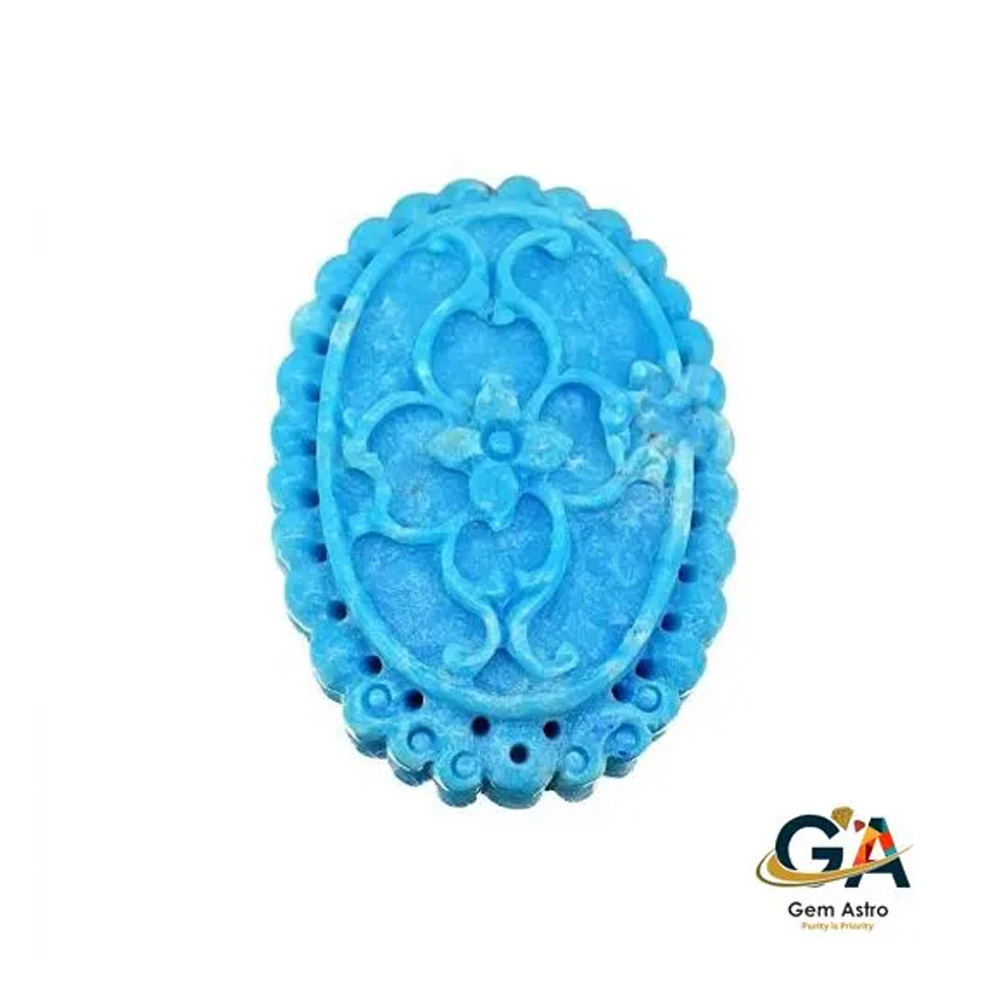 TR23 Turquoise (Firoza) 55.43 Carat (61.59 Ratti) - Image 1